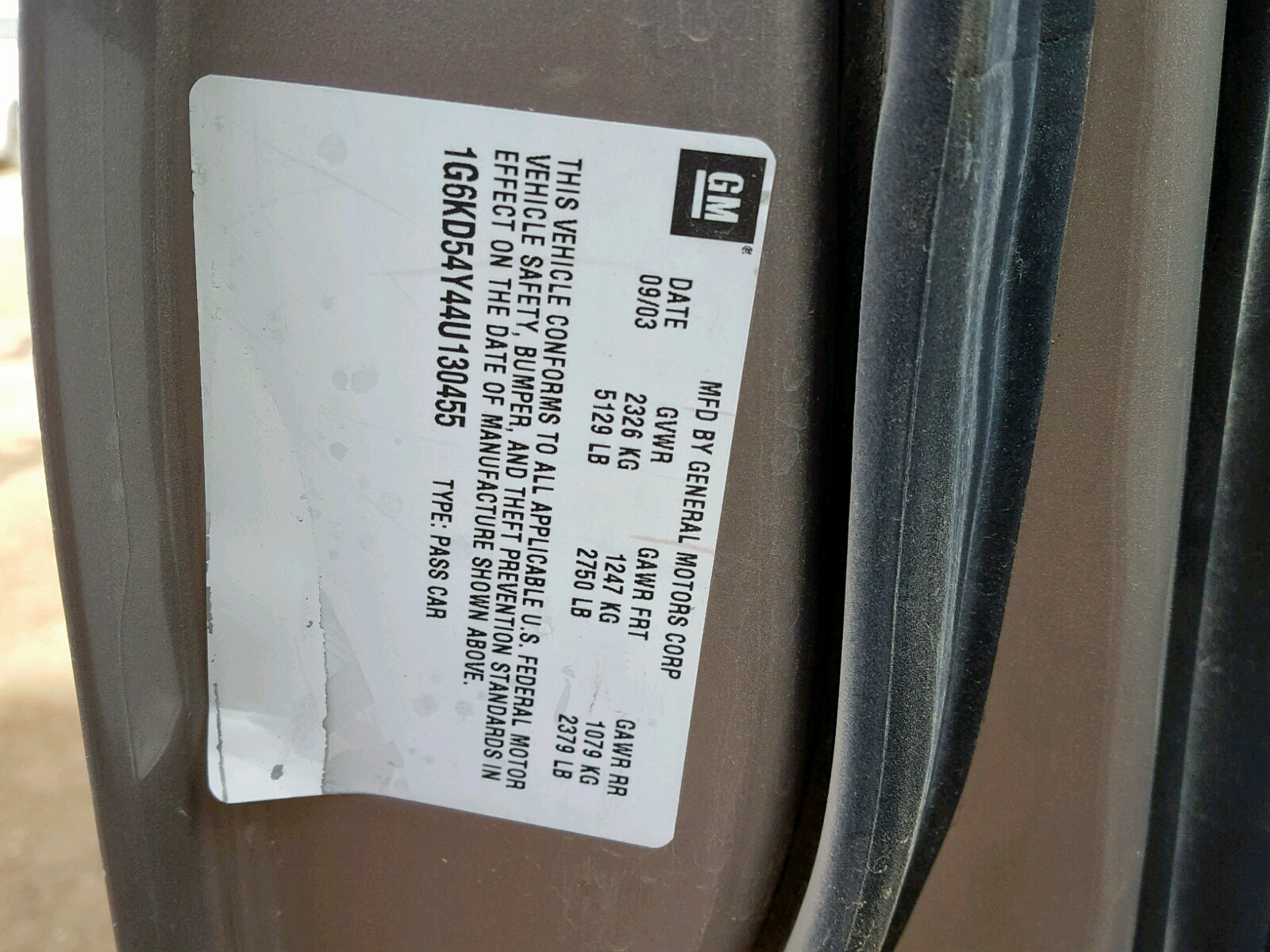 2004 CADILLAC Deville VIN 1G6KD54Y44U130455 photo 10