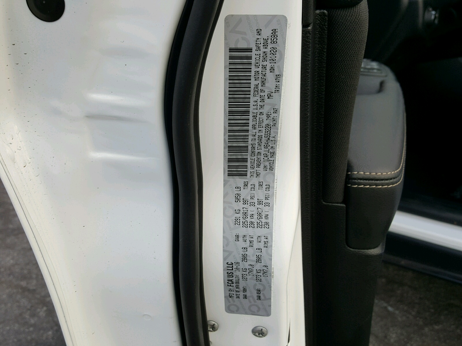2017 JEEP Cherokee VIN 1C4PJLAB4HW559220 photo 10