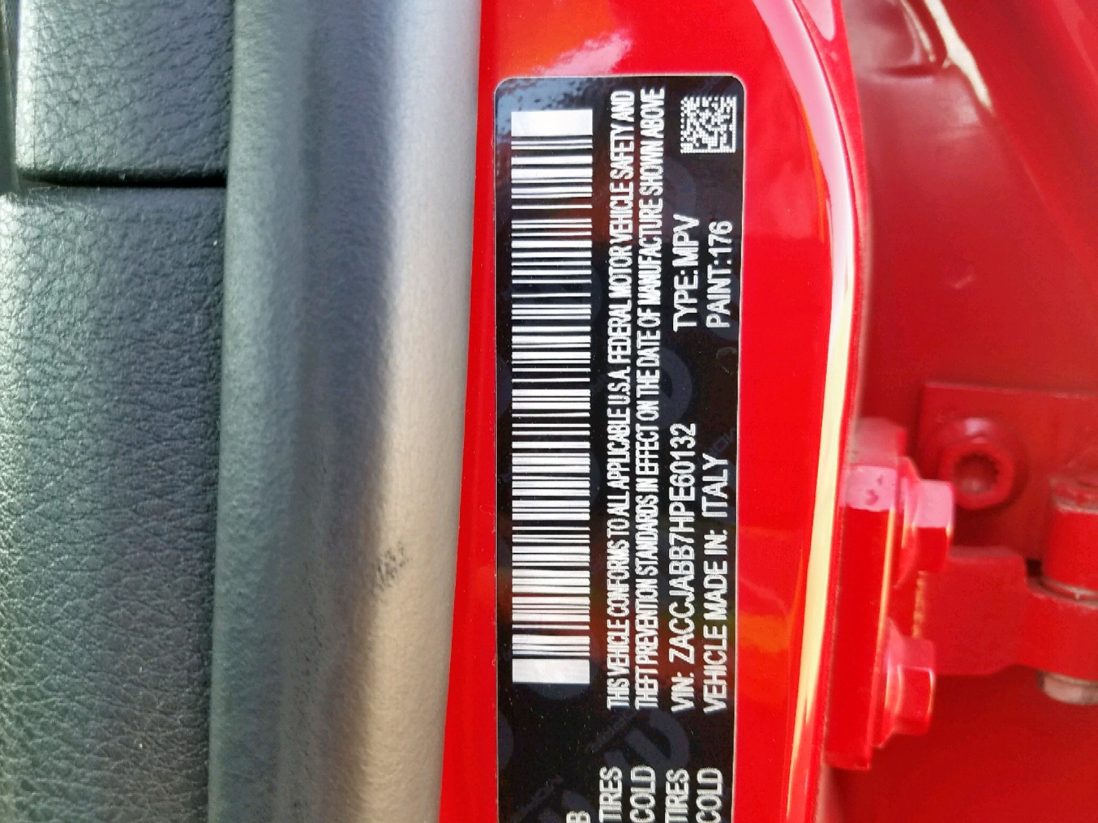 2017 JEEP Renegade VIN ZACCJABB7HPE60132 photo 10
