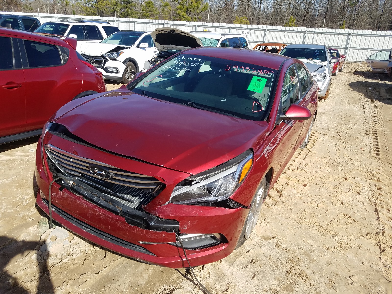 2015 HYUNDAI Sonata VIN 5NPE24AF4FH170934 photo 2