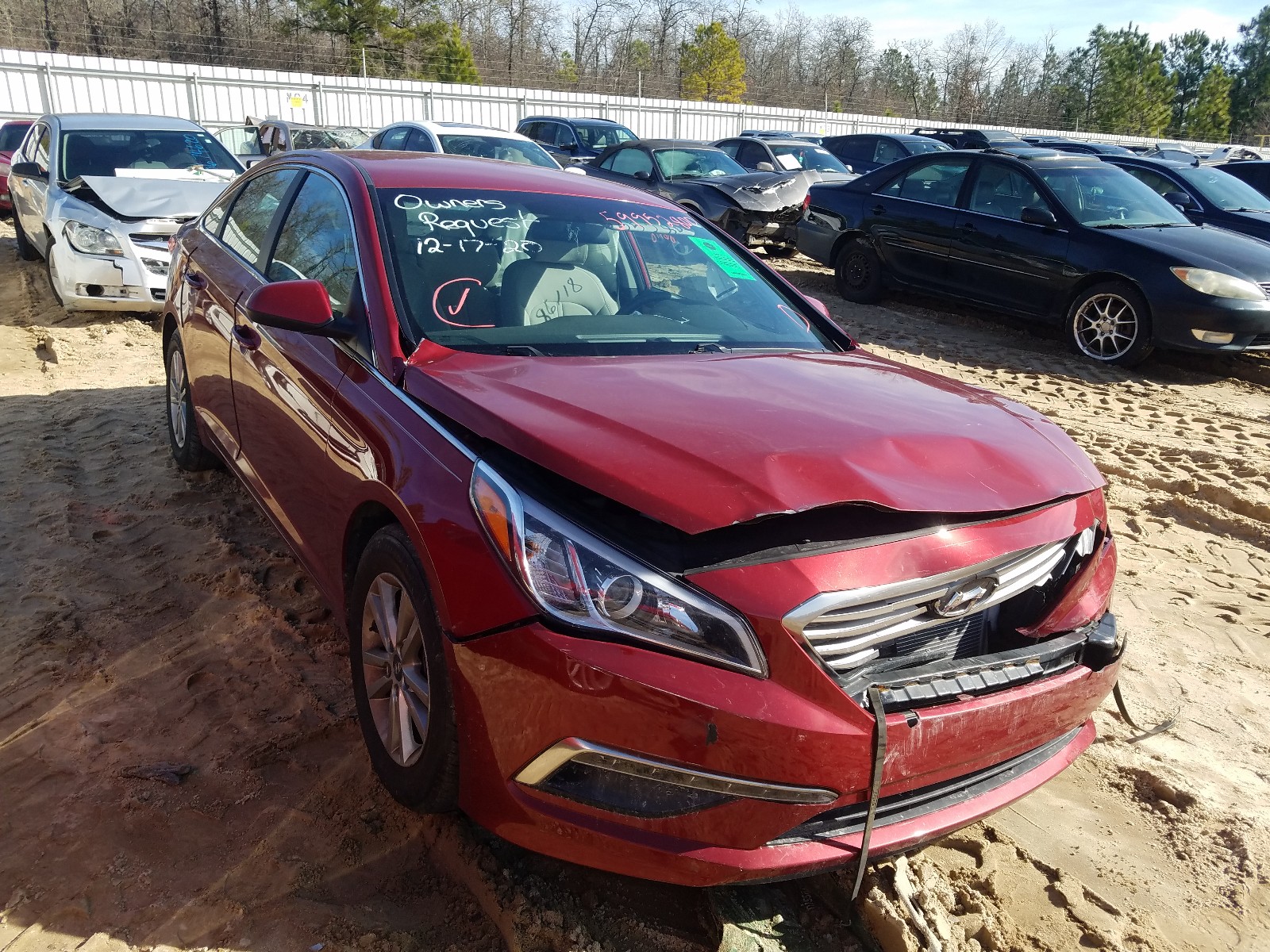 2015 HYUNDAI Sonata VIN 5NPE24AF4FH170934 photo 1