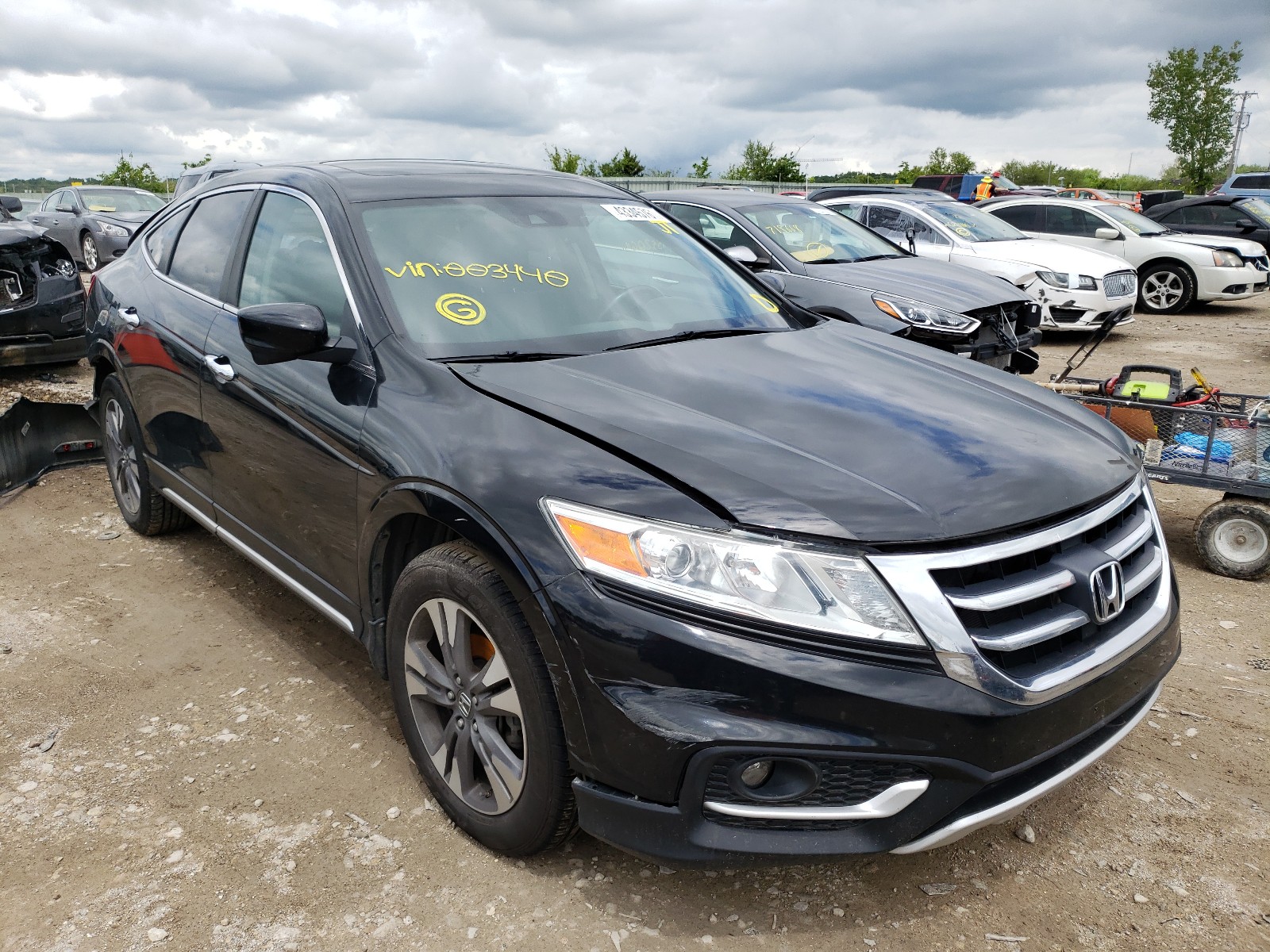 2014 Honda Crosstour VIN 5J6TF2H59EL003440 photo 1