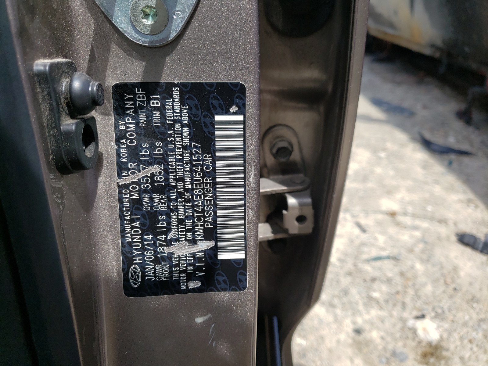 2014 Hyundai Accent VIN KMHCT4AE8EU641527 photo 10