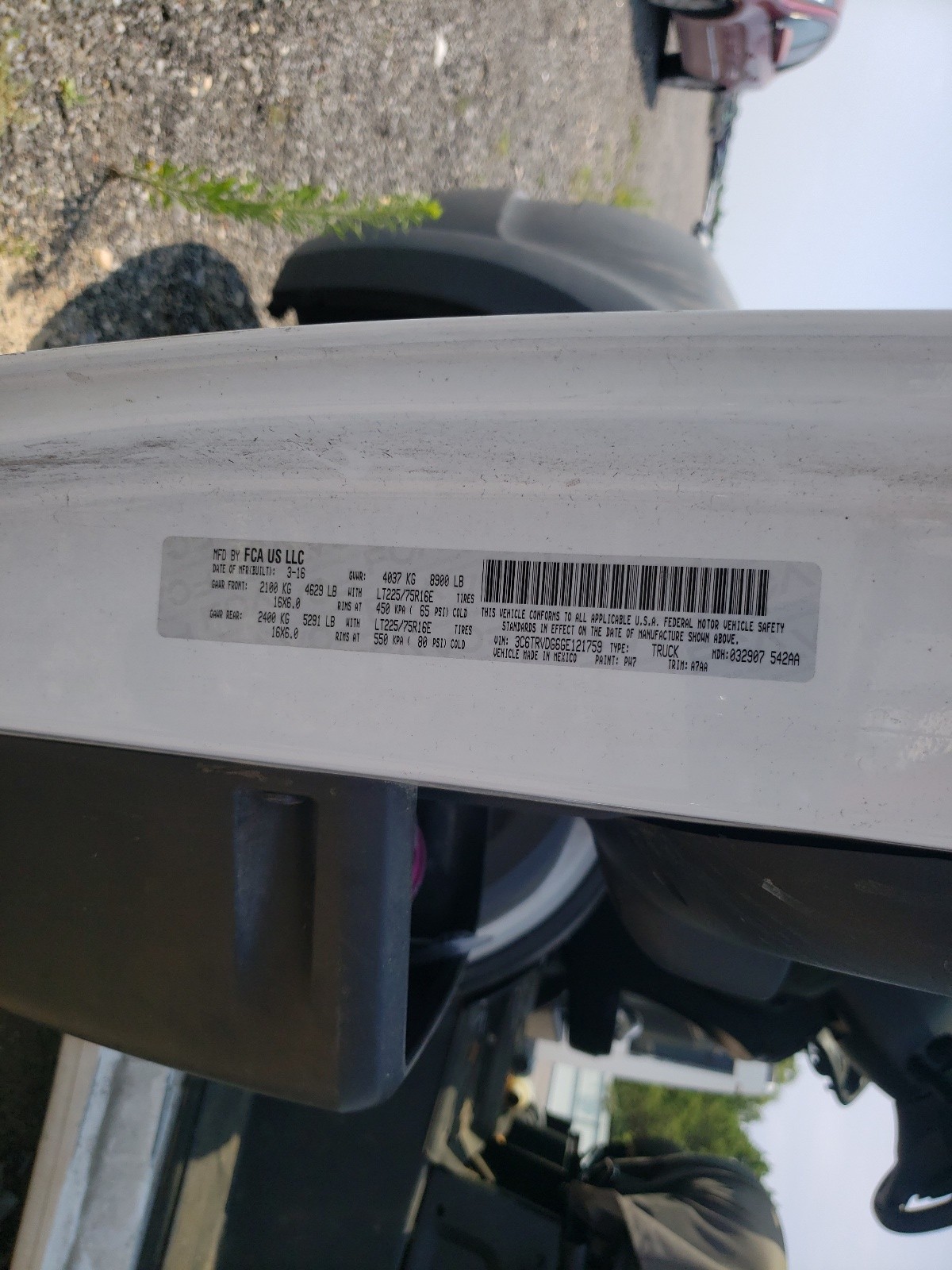 2016 RAM Promaster 2500 VIN 3C6TRVDG6GE121759 photo 10