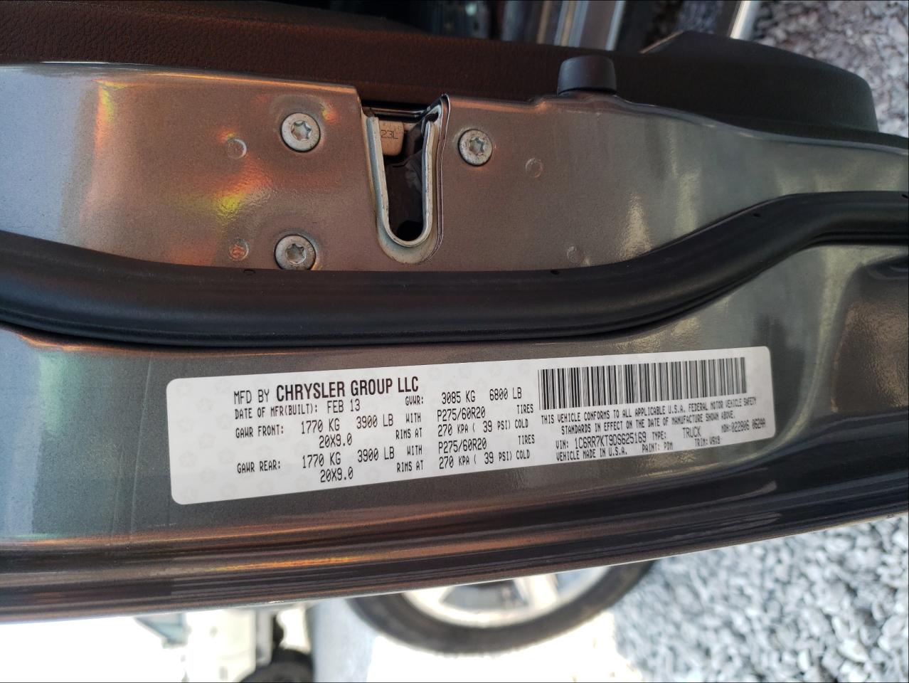 2013 Dodge Ram 1500 st VIN 1C6RR7KT9DS625169 photo 10
