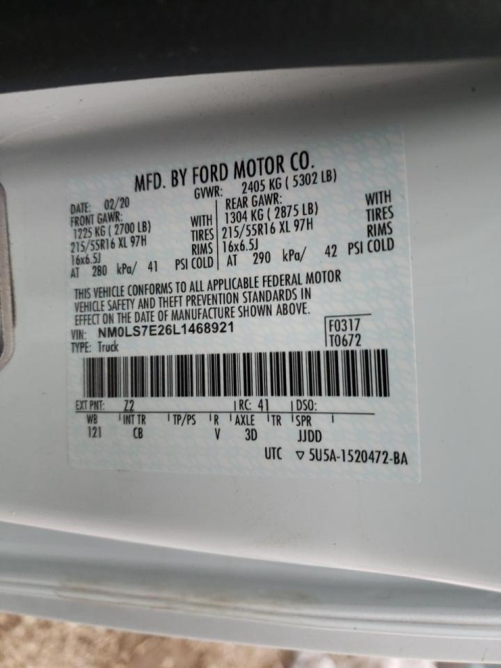 2020 Ford Transit VIN NM0LS7E26L1468921 photo 10