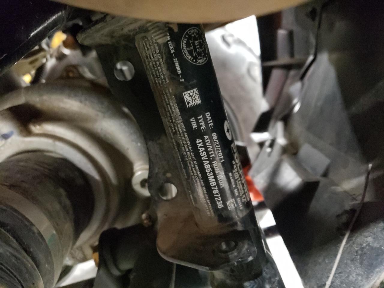 2021 Polaris Atv VIN 4XASVA853MB787236 photo 10