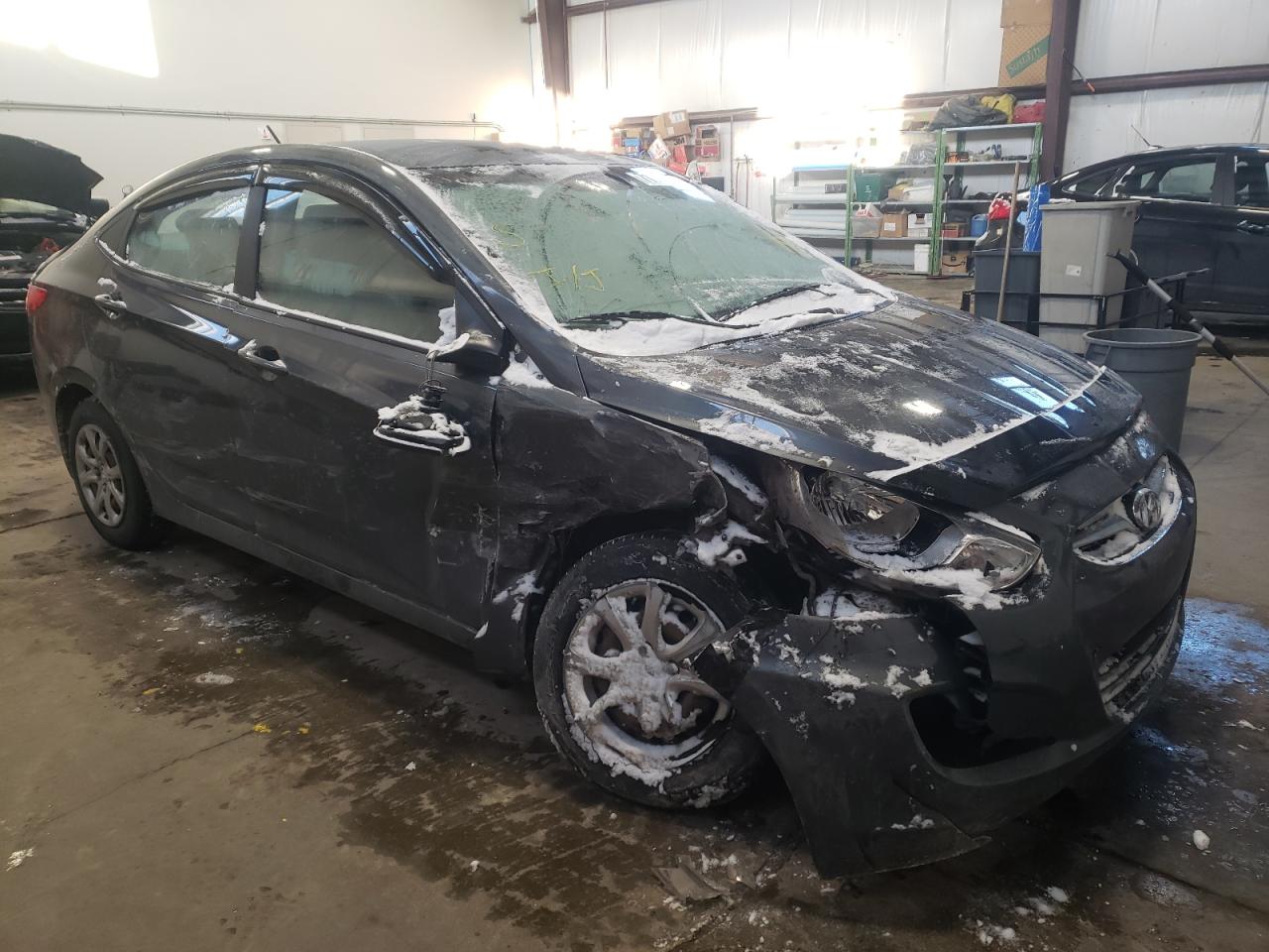 2013 HYUNDAI Accent VIN KMHCT4AE3DU341666 photo 1