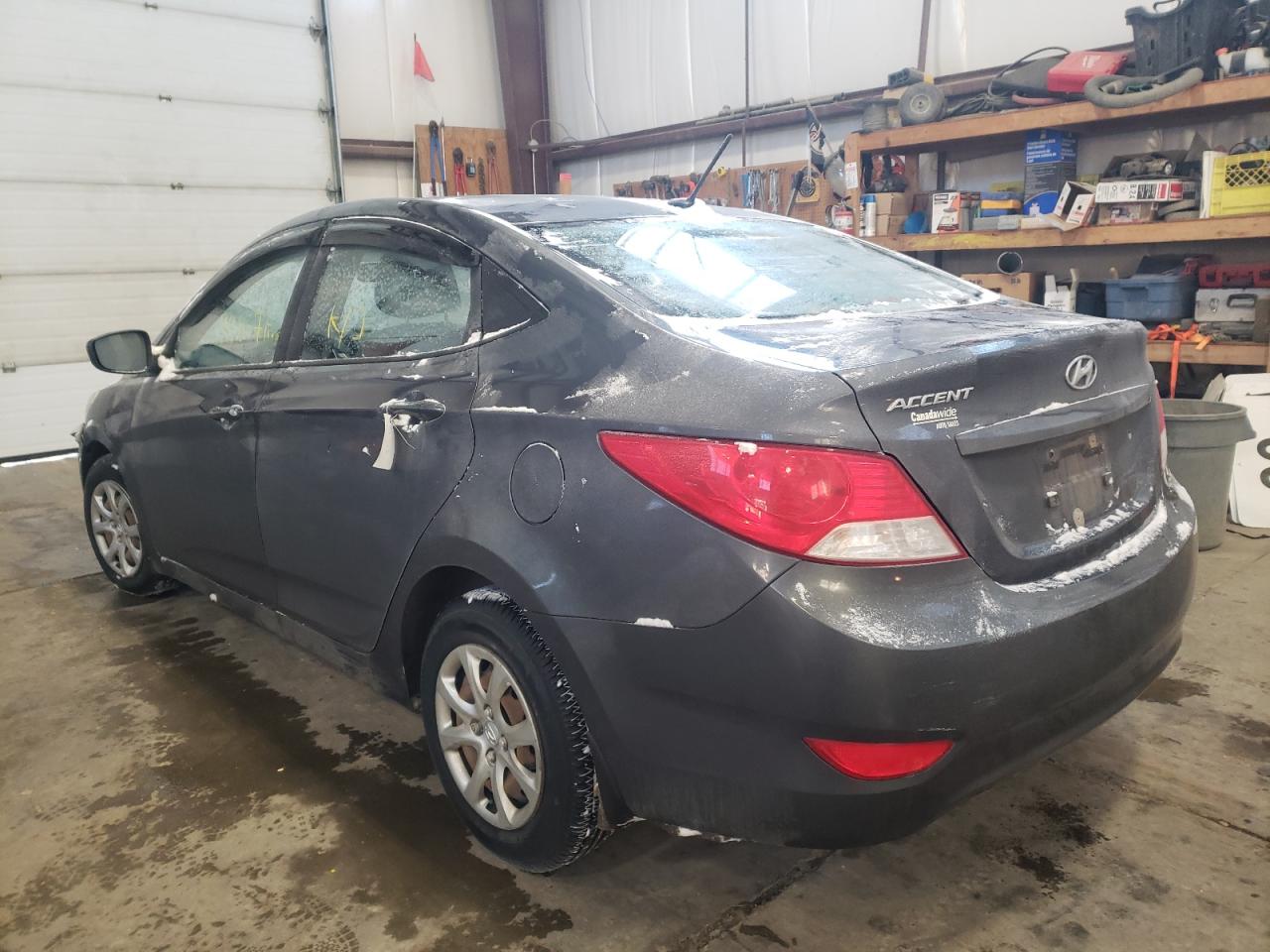 2013 HYUNDAI Accent VIN KMHCT4AE3DU341666 photo 3