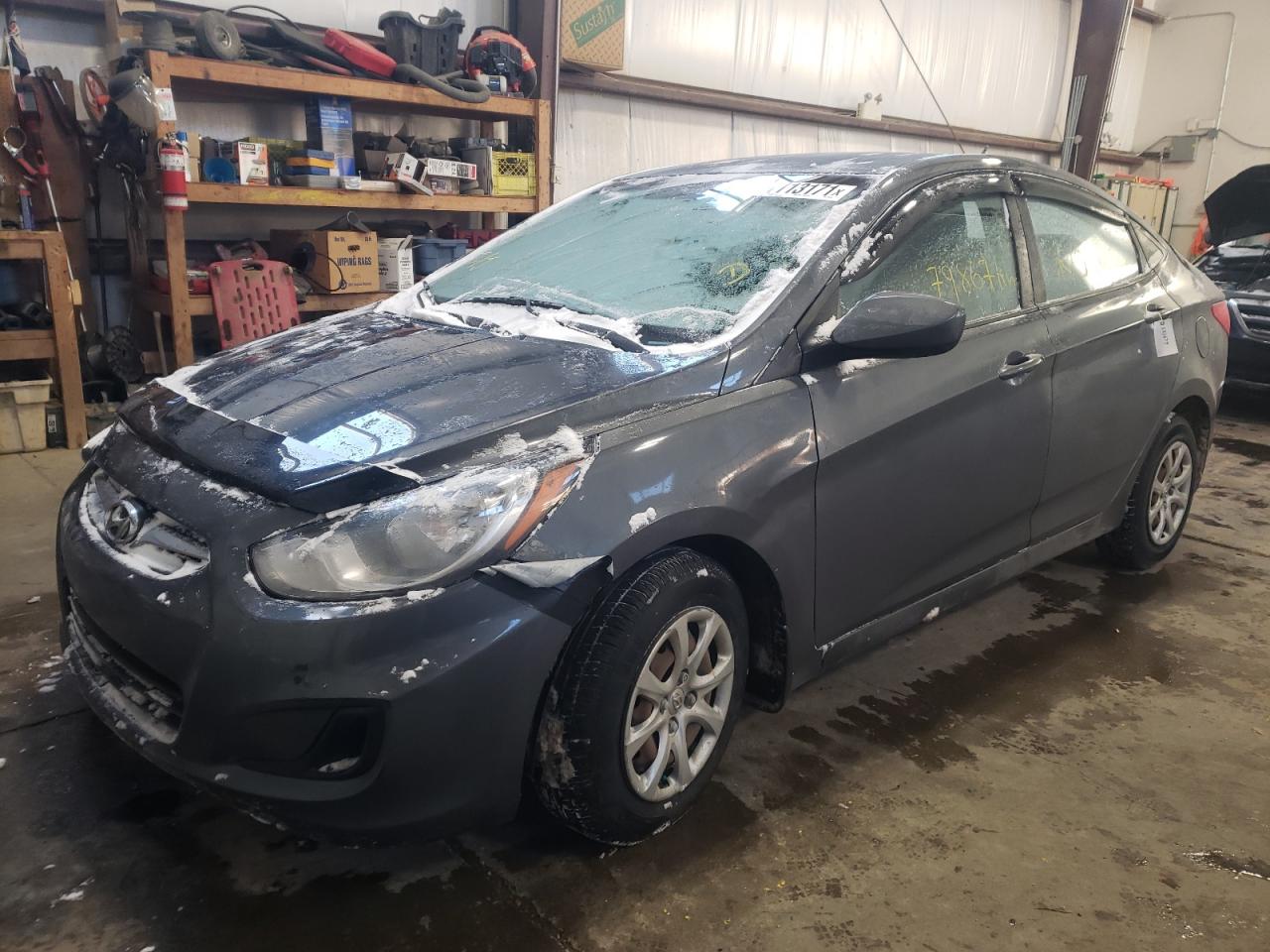 2013 HYUNDAI Accent VIN KMHCT4AE3DU341666 photo 2