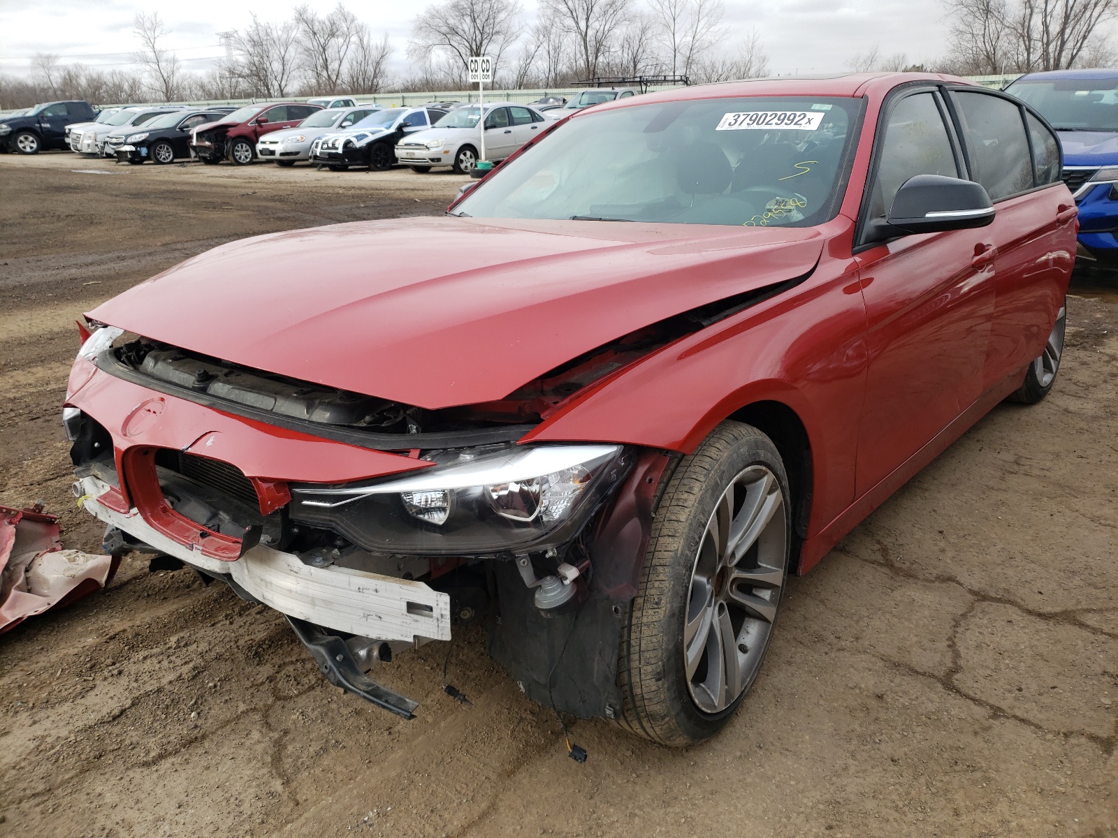 2014 BMW 3 series VIN WBA3A5G51ENP29558 photo 2