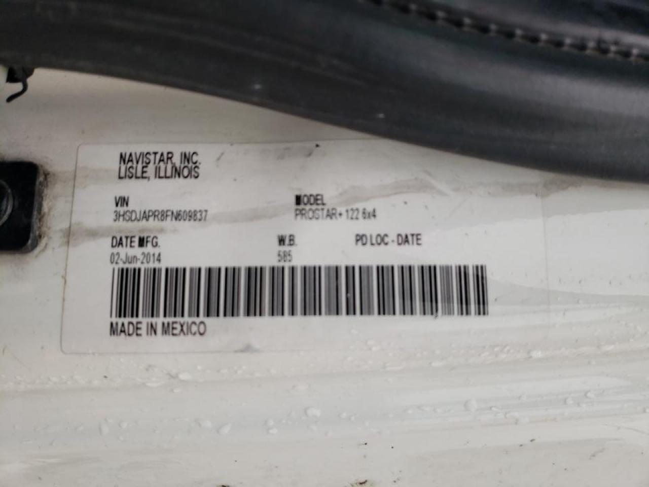2015 International Prostar VIN 3HSDJAPR8FN609837 photo 10