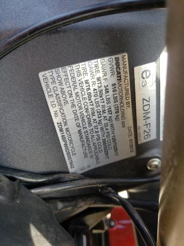 2013 Ducati Superbike VIN ZDM14BPW0DB007642 photo 10
