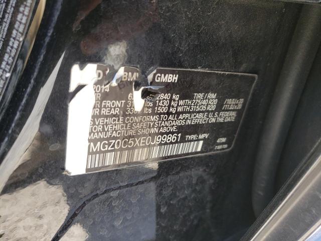 2014 BMW X6 VIN 5YMGZ0C5XE0J99861 photo 10