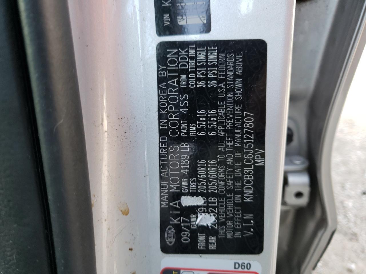 2018 KIA Niro VIN KNDCB3LC6J5127807 photo 10