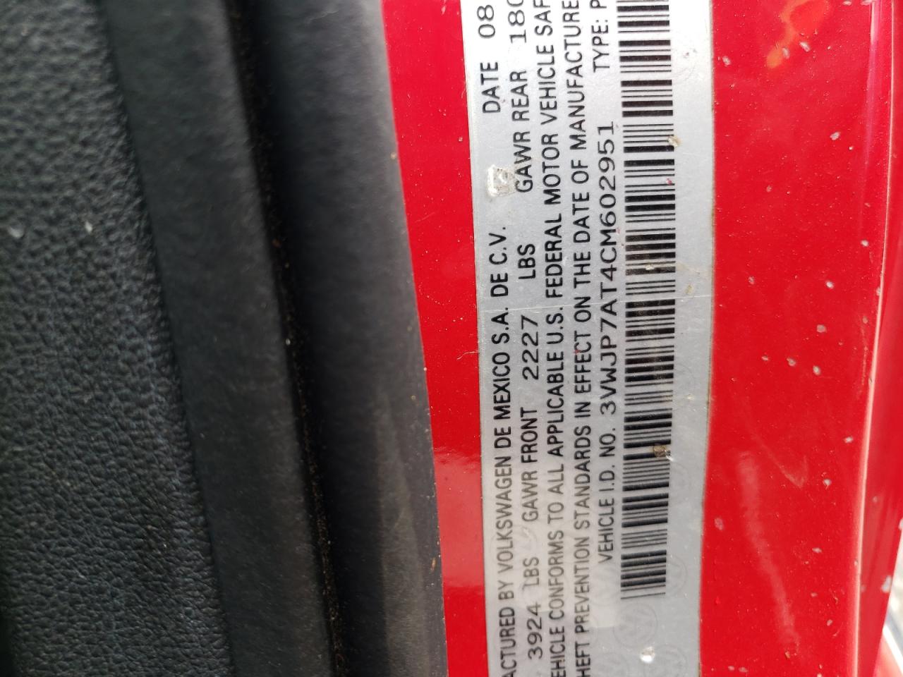 2012 Volkswagen Beetle VIN 3VWJP7AT4CM602951 photo 10