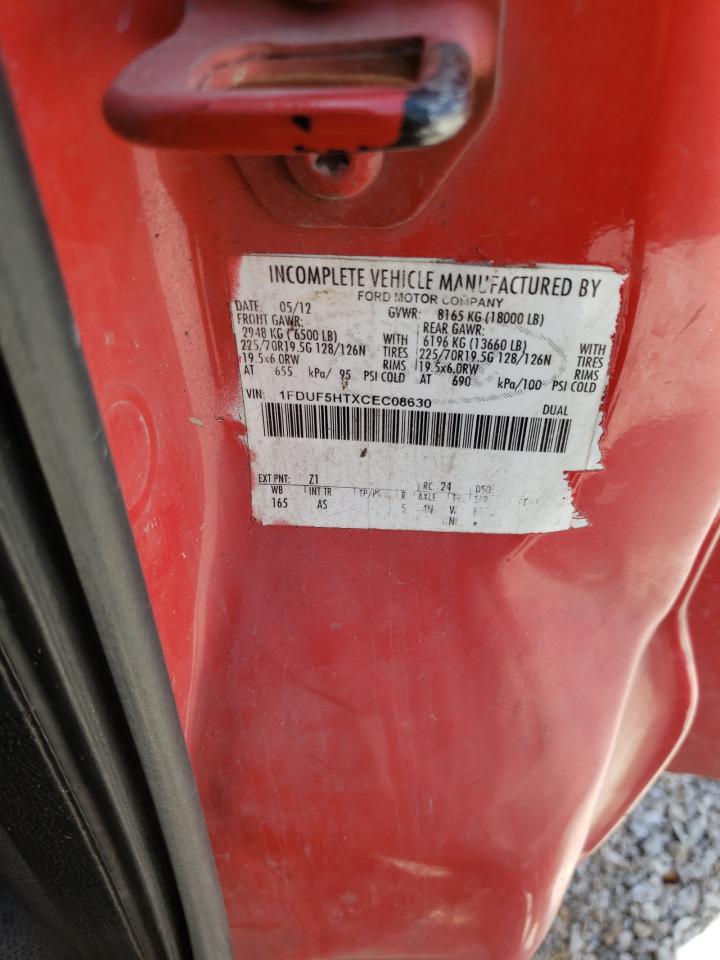 2012 Ford F550 VIN 1FDUF5HTXCEC08630 photo 10