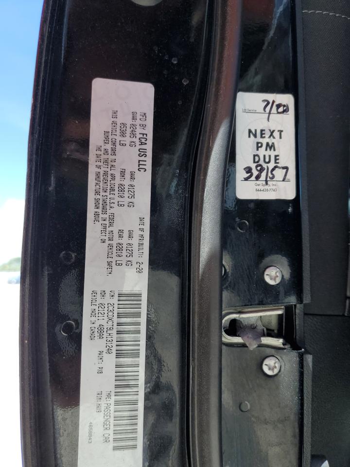 2020 Dodge Charger VIN 2C3CDXCT9LH131240 photo 10