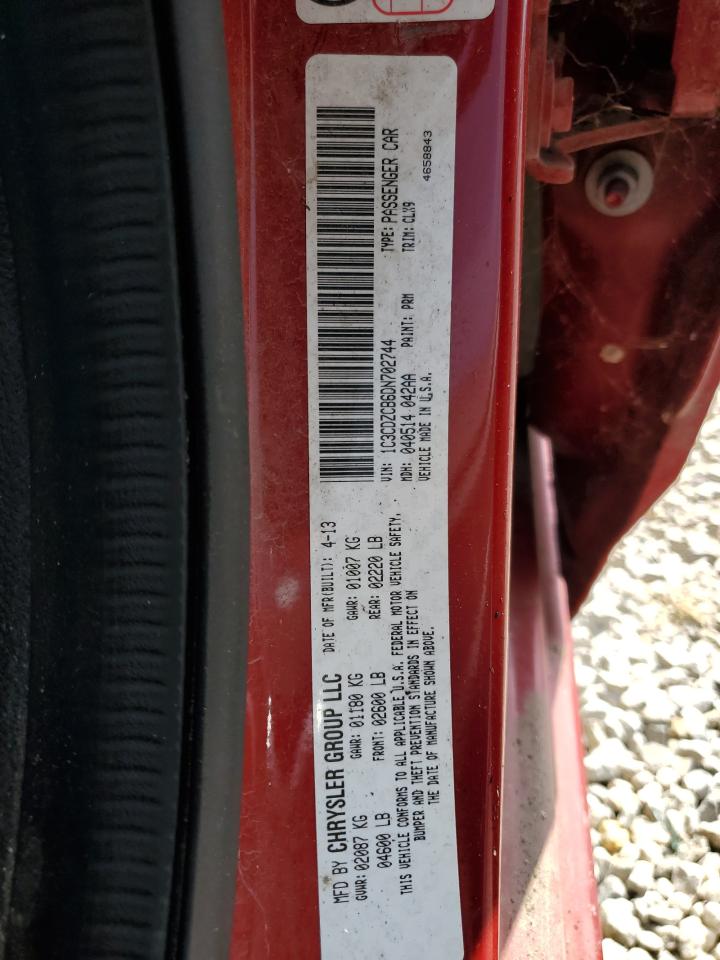 2013 Dodge Avenger VIN 1C3CDZCB6DN702744 photo 10