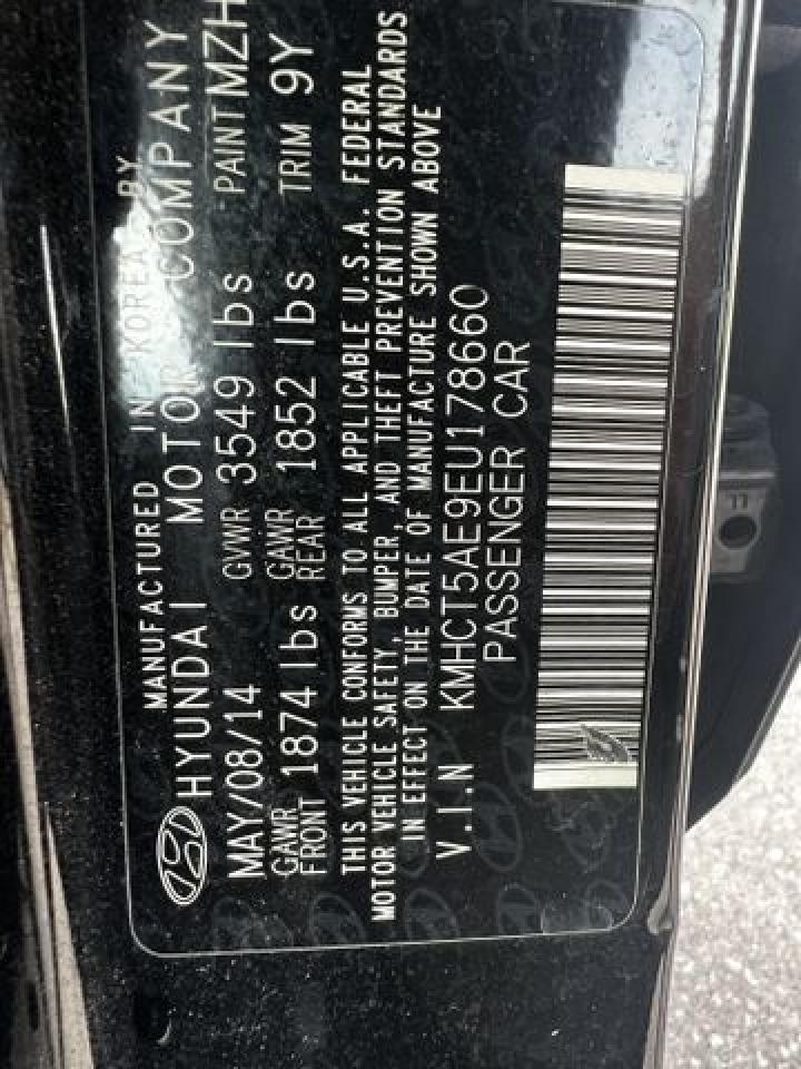 2014 HYUNDAI Accent VIN KMHCT5AE9EU178660 photo 10