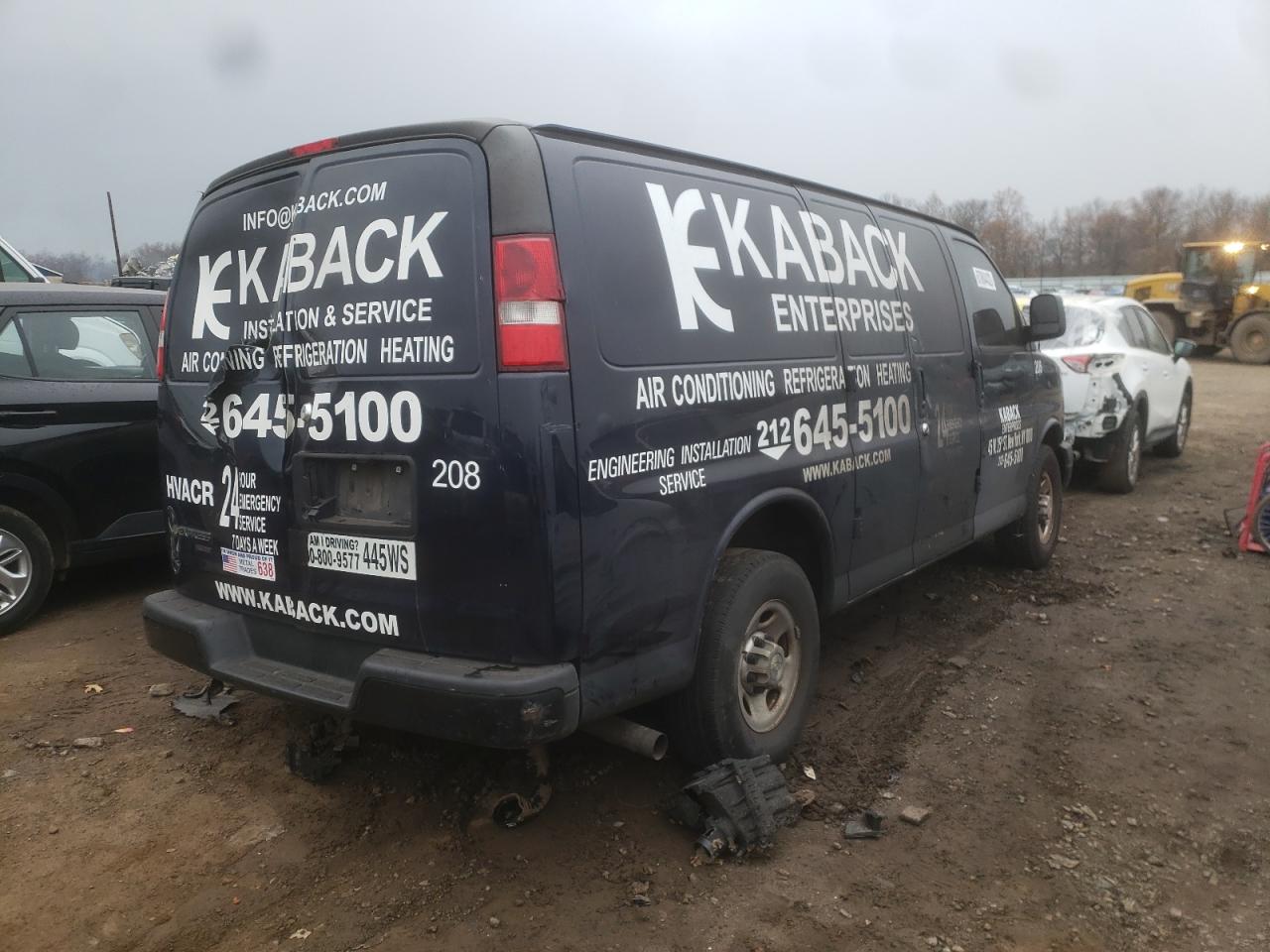 2016 CHEVROLET Express 2500 VIN 1GCWGAFF2G1207954 photo 3