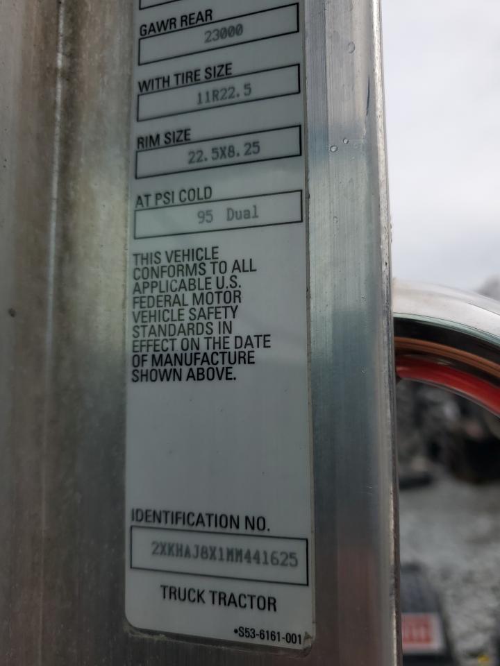 2021 KENWORTH CONSTRUCTION T370 VIN 2XKHAJ8X1MM441625 photo 10