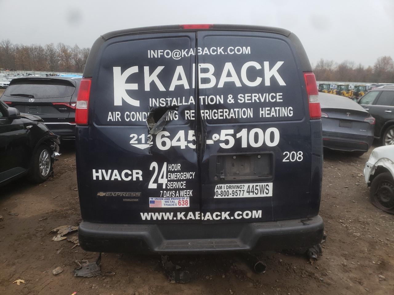 2016 CHEVROLET Express 2500 VIN 1GCWGAFF2G1207954 photo 6
