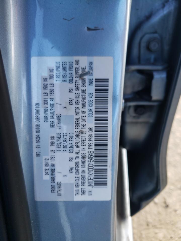 2013 Mazda 2 VIN JM1DE1KY0D0154645 photo 12