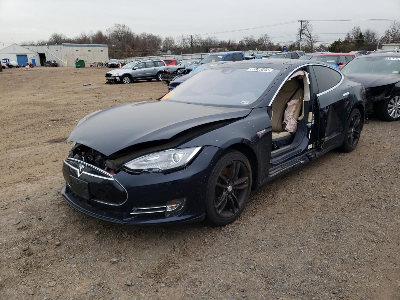 2014 TESLA Model s VIN 5YJSA1H17EFP61447 photo 1