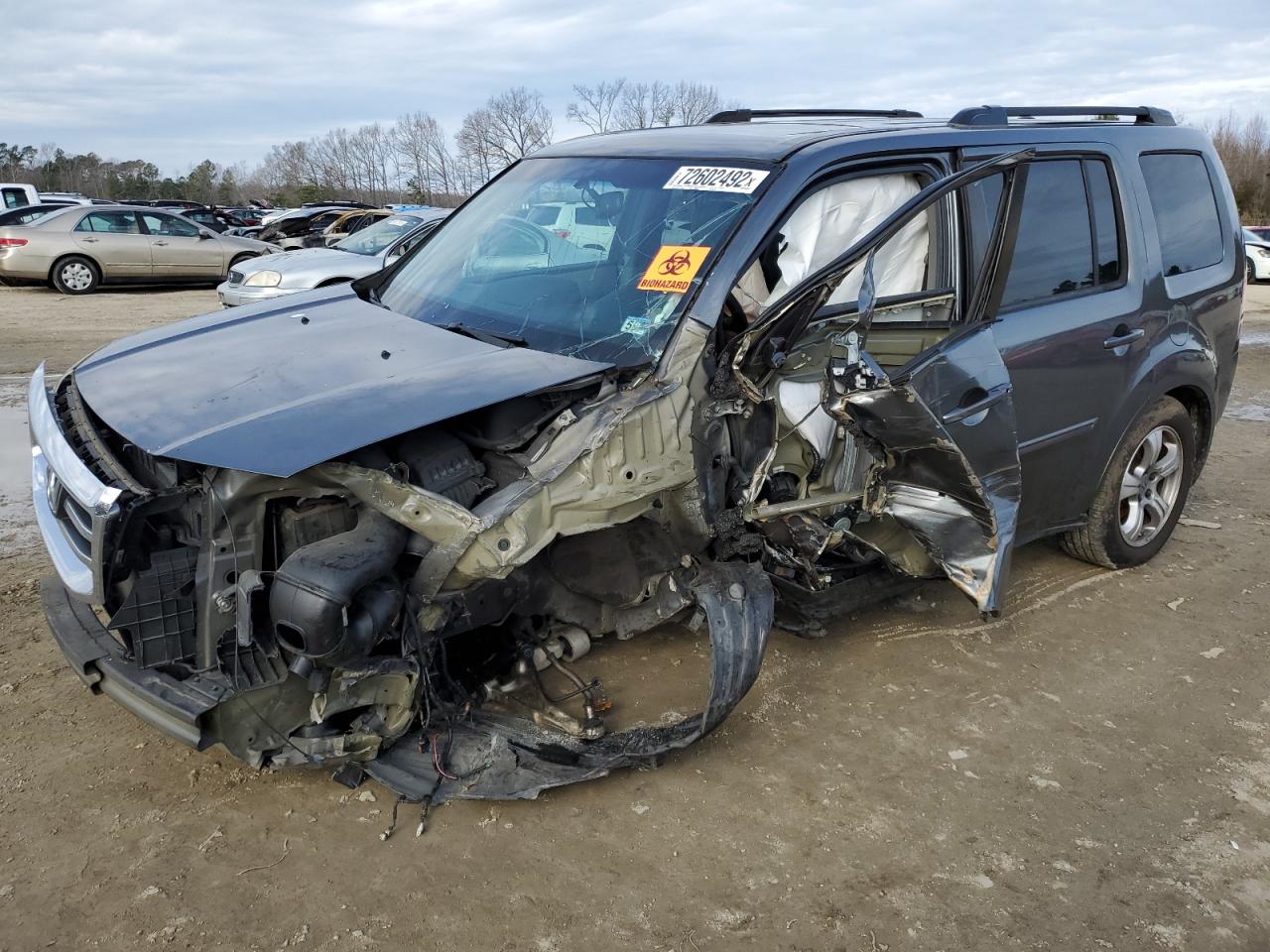 2012 Honda Pilot VIN 5FNYF3H65CB020746 photo 1
