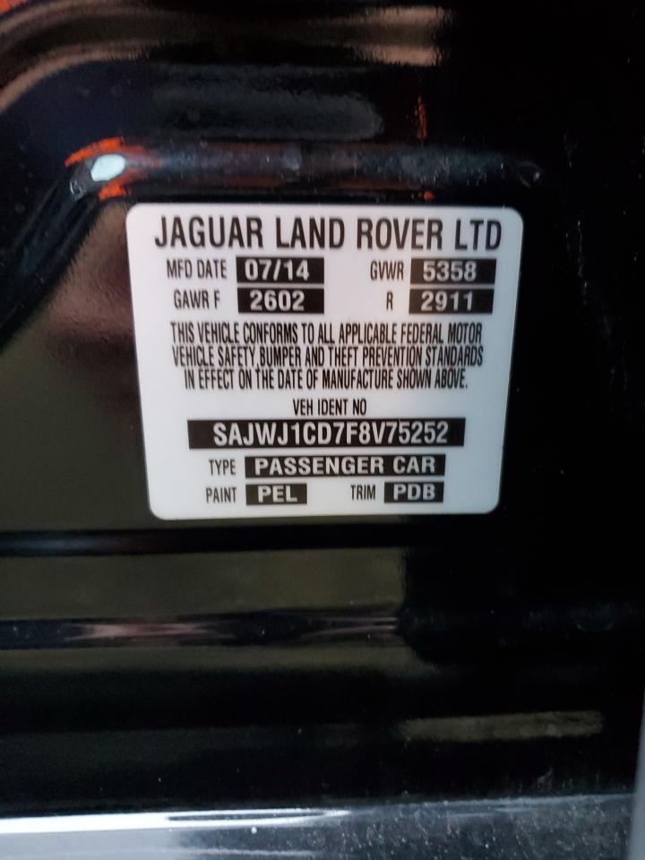 2015 JAGUAR Xj VIN SAJWJ1CD7F8V75252 photo 12