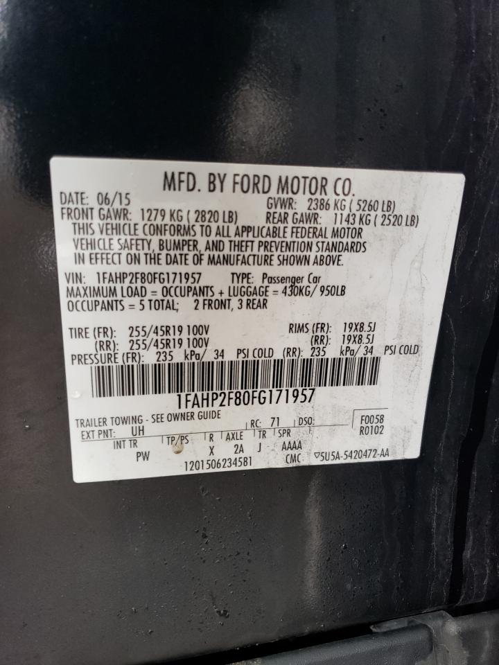 2015 FORD Taurus VIN 1FAHP2F80FG171957 photo 12