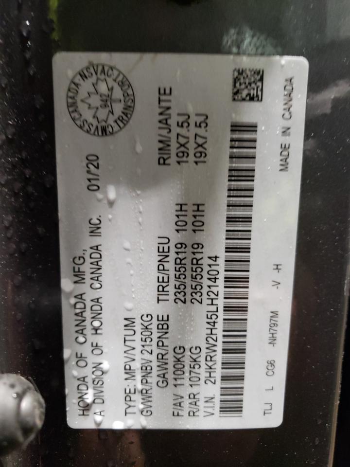 2020 HONDA Cr-v VIN 2HKRW2H45LH214014 photo 12