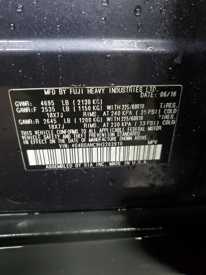2017 SUBARU Outback VIN 4S4BSANC9H3203910 photo 12