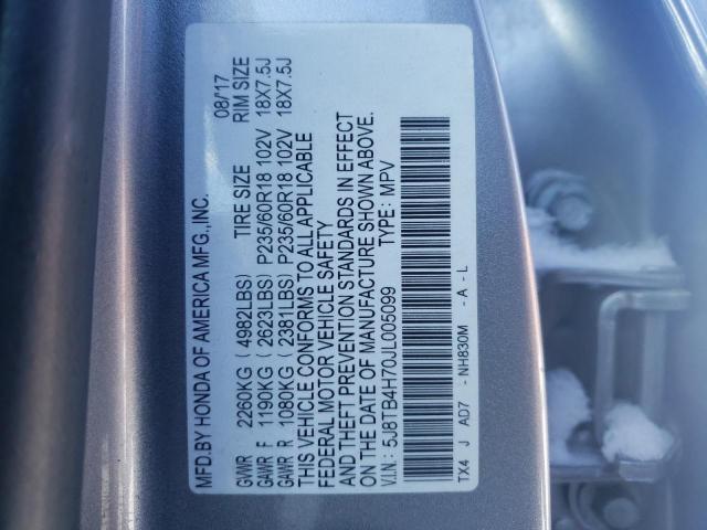 2018 ACURA Rdx VIN 5J8TB4H70JL005099 photo 12