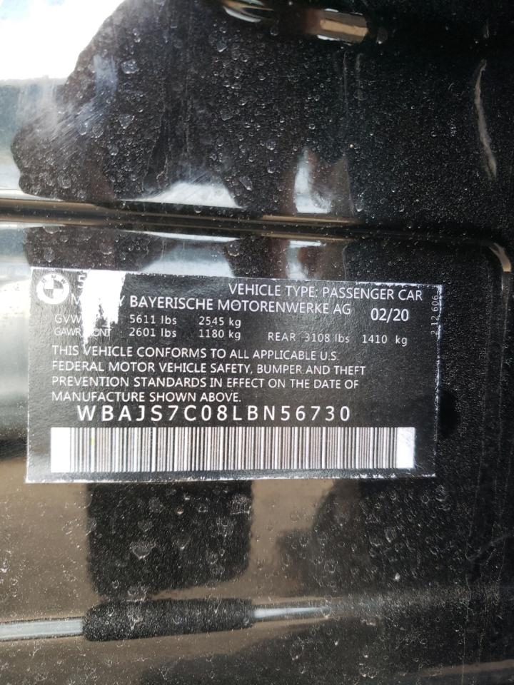 2020 BMW 5er VIN WBAJS7C08LBN56730 photo 12