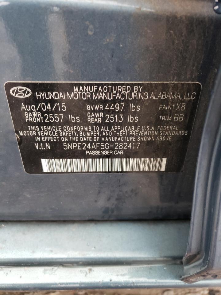 2016 Hyundai Sonata VIN 5NPE24AF5GH282417 photo 12