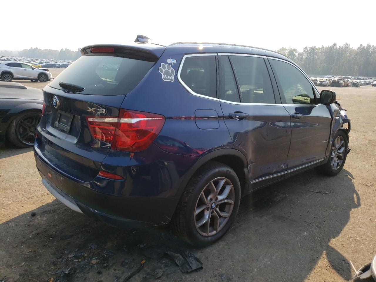 2014 BMW X3 VIN 5UXWX9C51E0D23032 photo 3