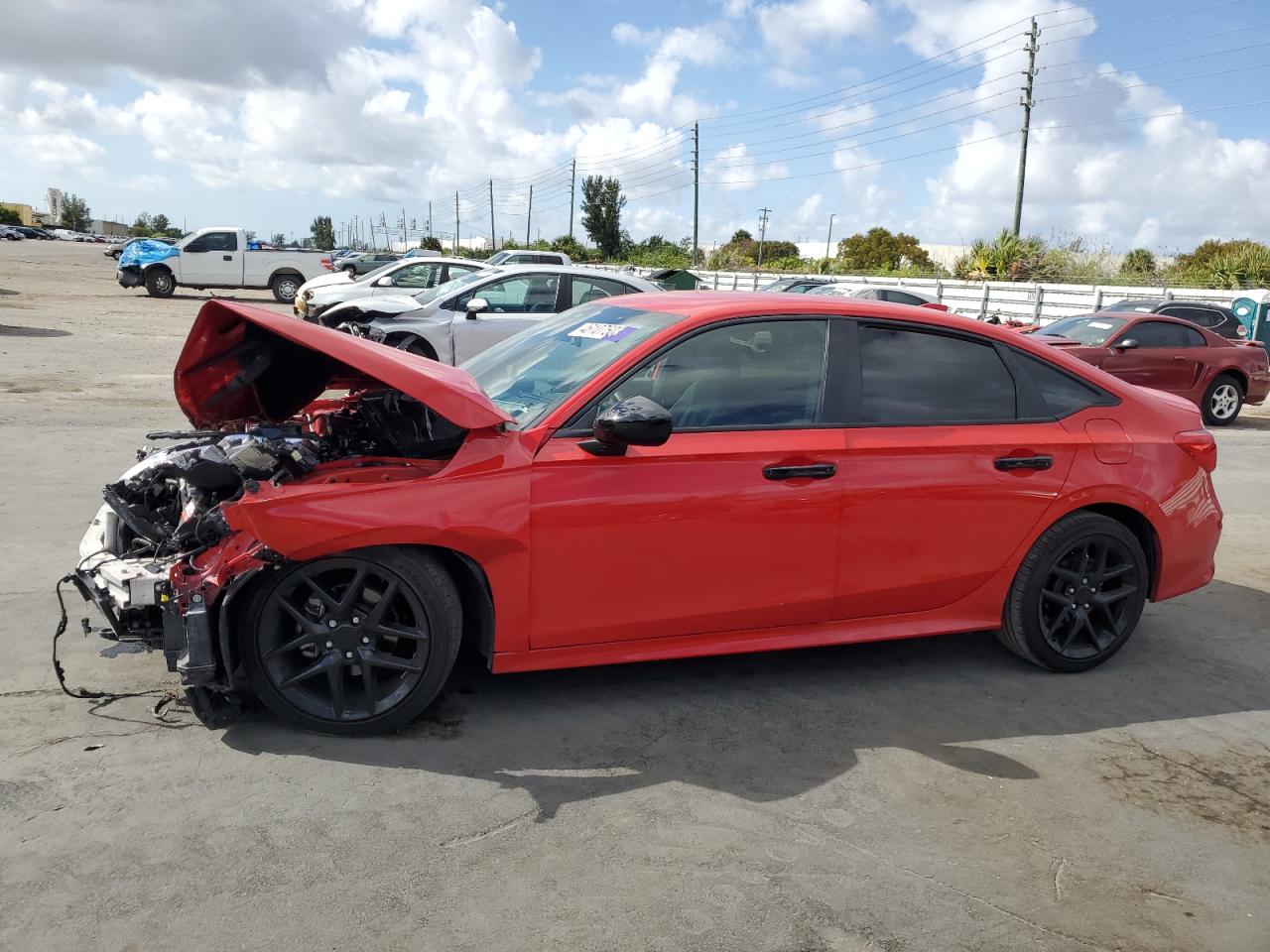 2022 HONDA Civic VIN 2HGFE2F5XNH571445 photo 1