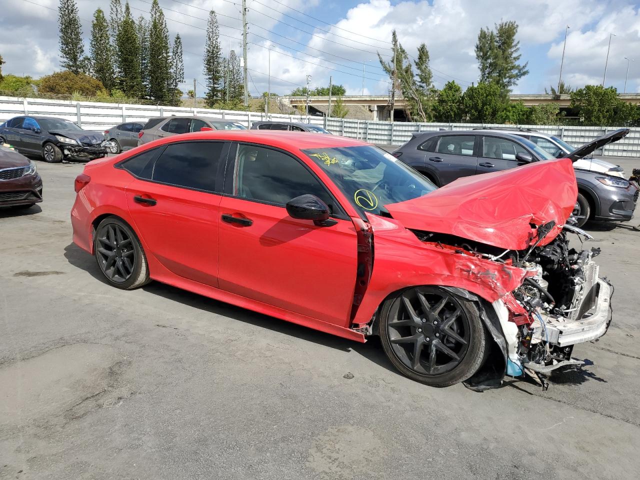 2022 HONDA Civic VIN 2HGFE2F5XNH571445 photo 4