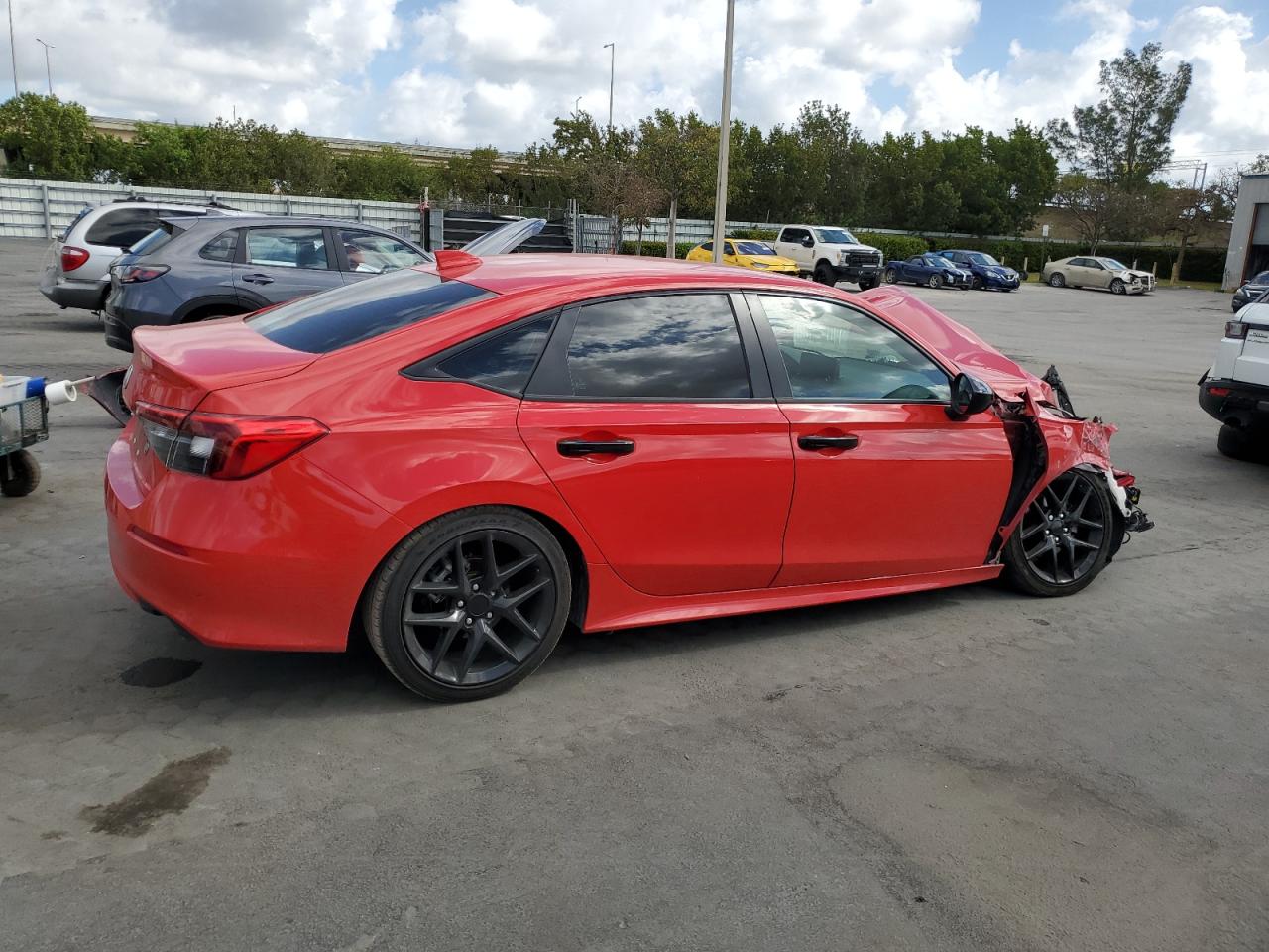 2022 HONDA Civic VIN 2HGFE2F5XNH571445 photo 3