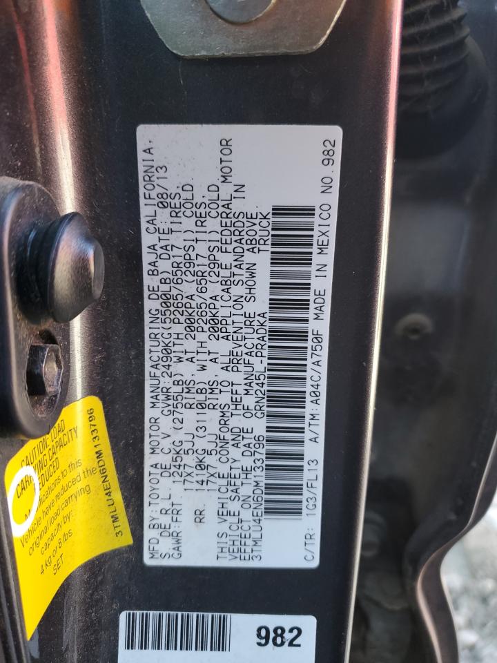 2013 TOYOTA Tacoma VIN 3TMLU4EN6DM133796 photo 12
