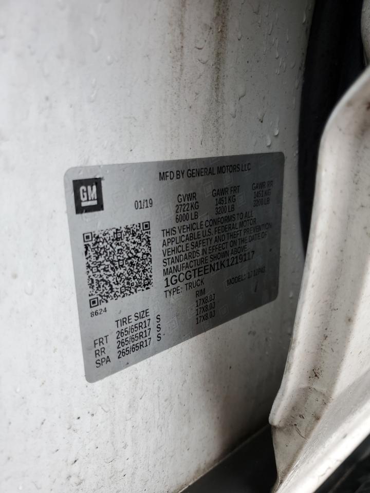 2019 CHEVROLET Colorado VIN 1GCGTEEN1K1219117 photo 12