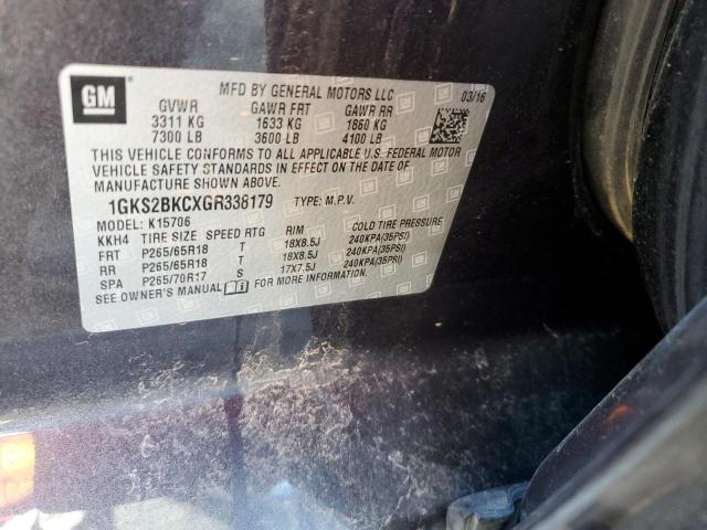 2016 GMC Yukon VIN 1GKS2BKCXGR338179 photo 12