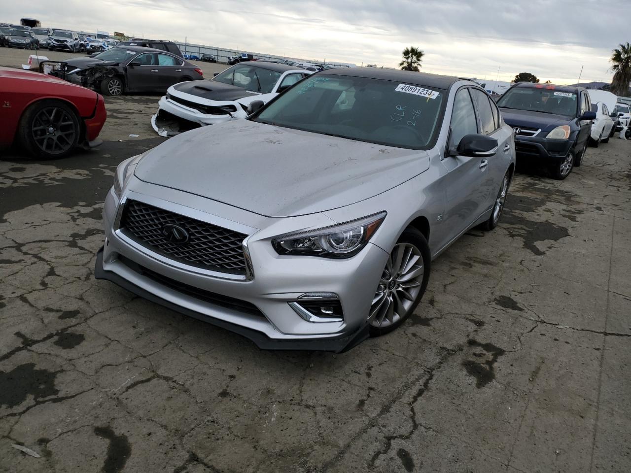 2019 INFINITI Q50 VIN JN1EV7AR6KM558348 photo 1