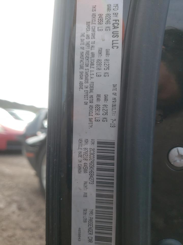 2019 Dodge Challenger VIN 2C3CDZAG5KH684273 photo 12