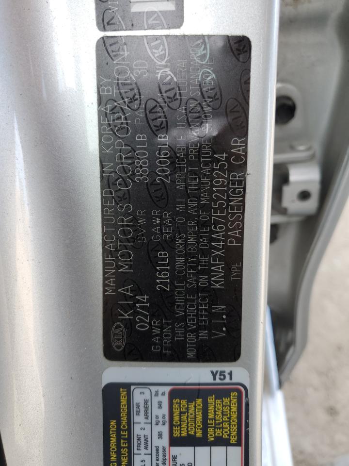 2014 KIA Forte VIN KNAFX4A67E5219254 photo 12
