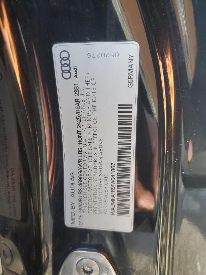 2015 Audi A5 VIN WAUMFAFR9FA041867 photo 12