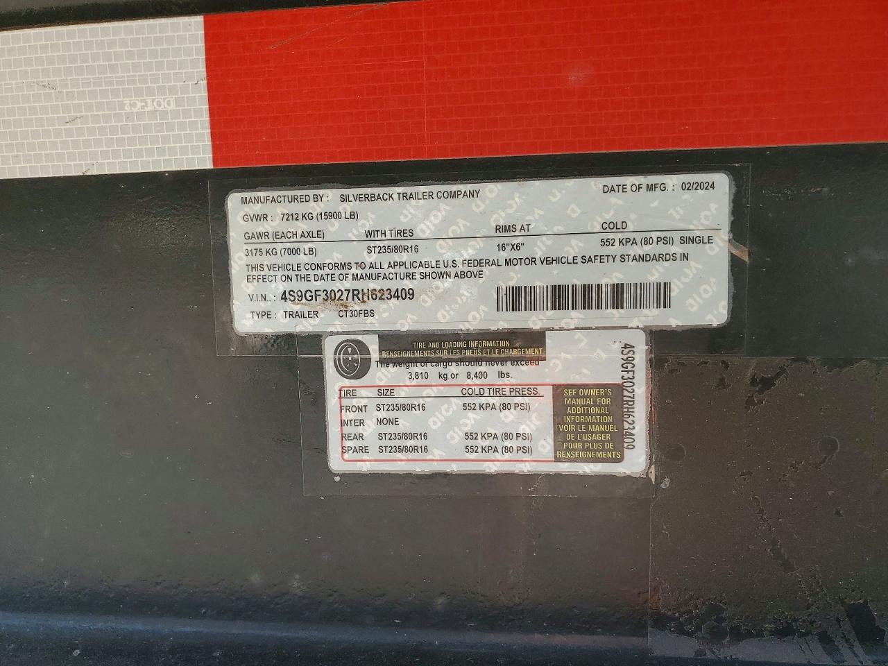 2024 SILV 19ft open VIN 4S9GF3027RH623409 photo 10