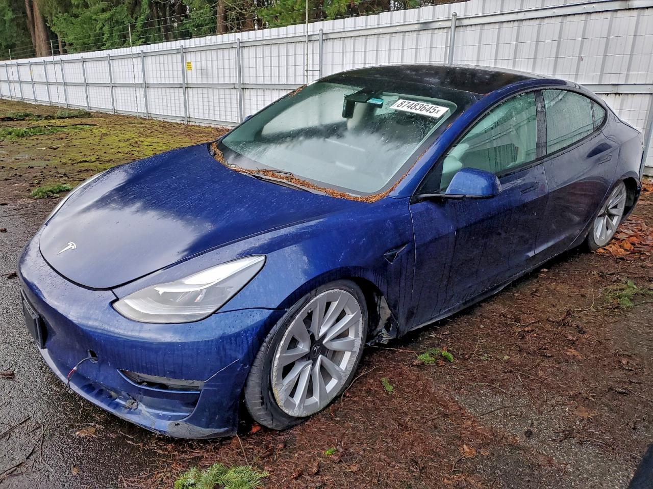 2022 Tesla Model 3 VIN 5YJ3E1EA7NF369887 photo 1